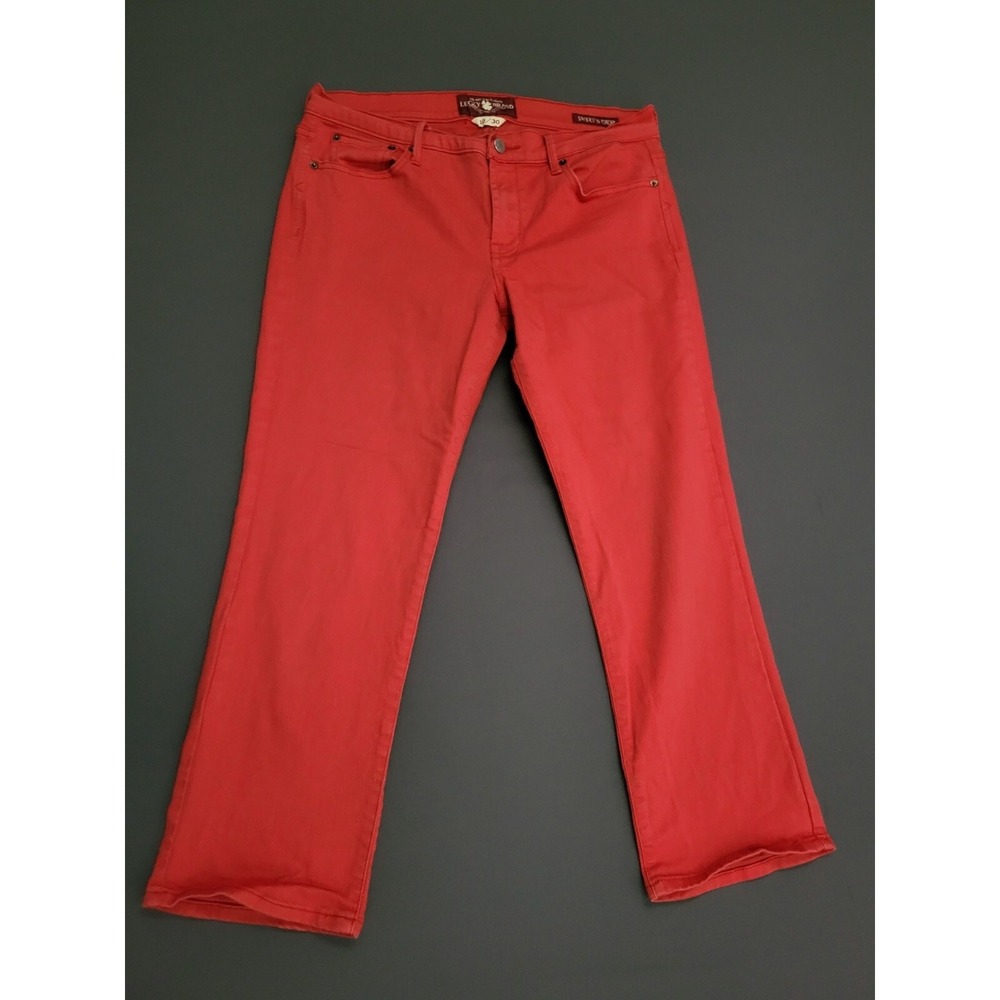 Lucky Brand Sweet N Crop Orange Jeans Women's Size 10 30‎ Boho Western